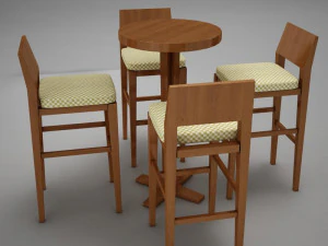 bar table 3D Model