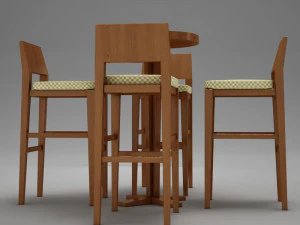 bar table 3D Model