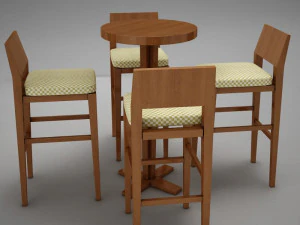 bar table 3D Model