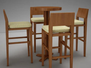 bar table 3D Model