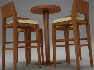 bar table 3D Model