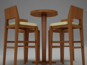 bar table 3D Model