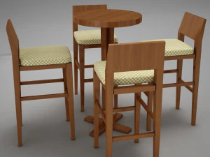 bar table 3D Model