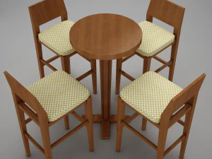 bar table 3D Model