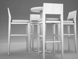bar table 3D Model