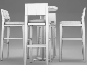bar table 3D Model
