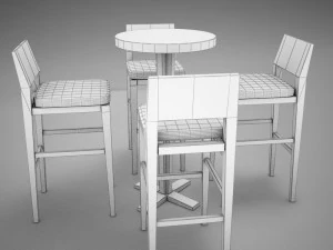 bar table 3D Model