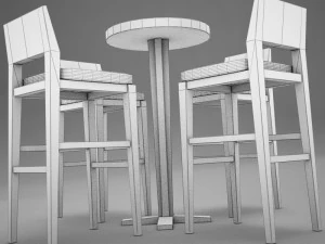 bar table 3D Model