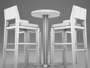 bar table 3D Model
