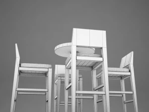bar table 3D Model