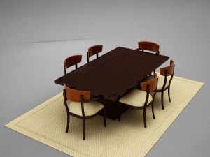 ダイニング03 3Dモデル