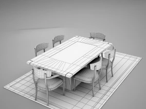 ダイニング03 3Dモデル