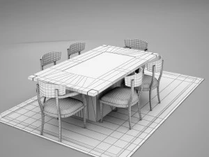 ダイニング03 3Dモデル