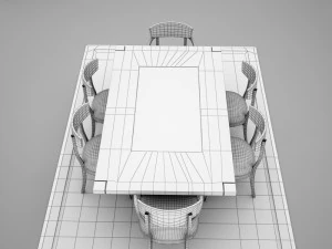 ダイニング03 3Dモデル