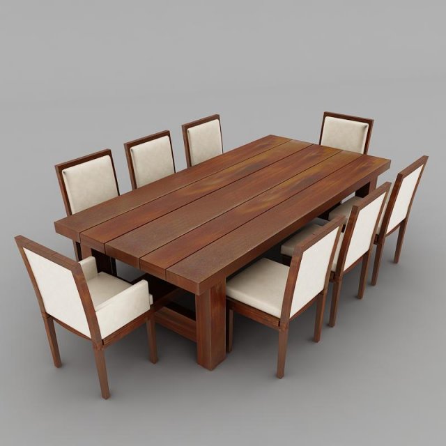dinning table 3Dモデル .c4d .max .obj .3ds .fbx .stl .blend 