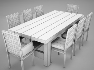 dinning table 3Dモデル