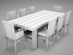 dinning table 3Dモデル