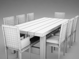 dinning table 3Dモデル