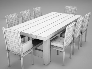 dinning table 3Dモデル