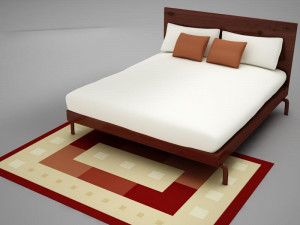 bed 02 3D मॉडल