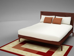 bed 02 3D मॉडल