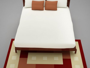 bed 02 3D मॉडल