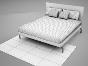 bed 02 3D मॉडल