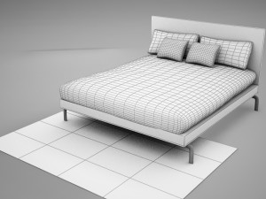 bed 02 3D मॉडल