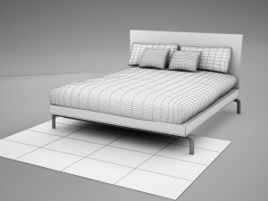 bed 02 3D मॉडल