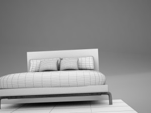 bed 02 3D मॉडल