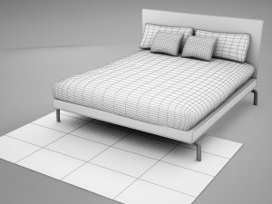 bed 02 3D मॉडल