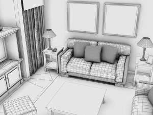 living pink 3D Model