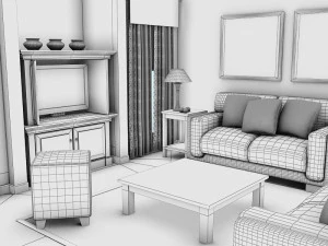 living pink 3D Model