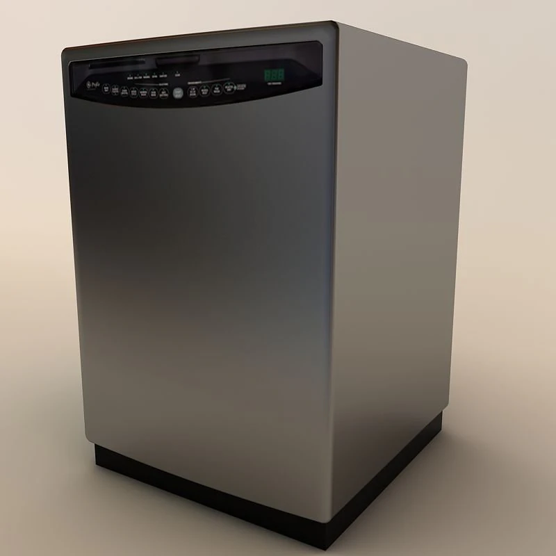 dishwasher 3D Model .c4d .max .obj .3ds .fbx .stl .blend 