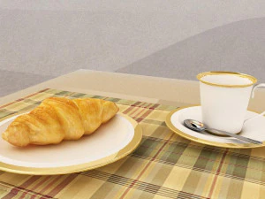 croissant 3D Model