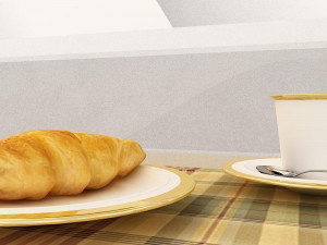 croissant Modèle 3D