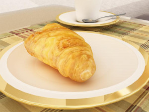 croissant Modèle 3D