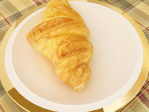 croissant Modèle 3D