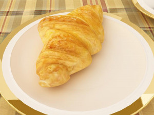 croissant Modèle 3D