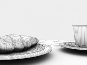 croissant Modèle 3D