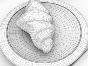 croissant Modèle 3D