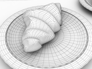 croissant Modèle 3D