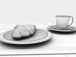 croissant Modèle 3D