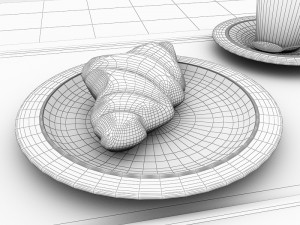 croissant Modèle 3D