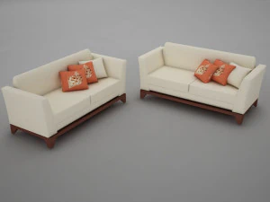 sofa pool modern tropic 3D Model