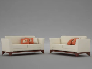 sofa pool modern tropic 3D Model
