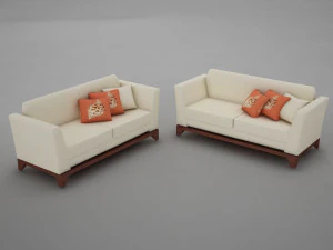 sofa pool modern tropic 3D Model