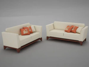 sofa pool modern tropic 3D Model