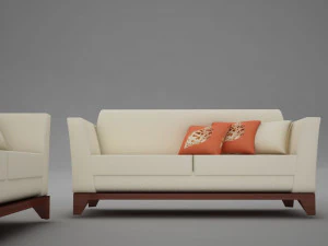 sofa pool modern tropic 3D Model