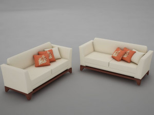 sofa pool modern tropic 3D मॉडल